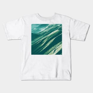 Teal Mountains Oil Effects 5 Kids T-Shirt